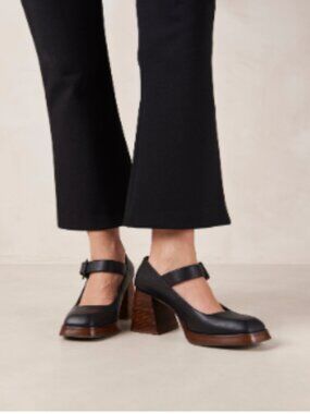 Aloha Oregon heels with platform - black mary janes